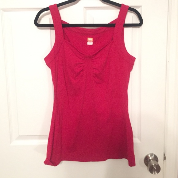 Lucy size large red work out tank top.
