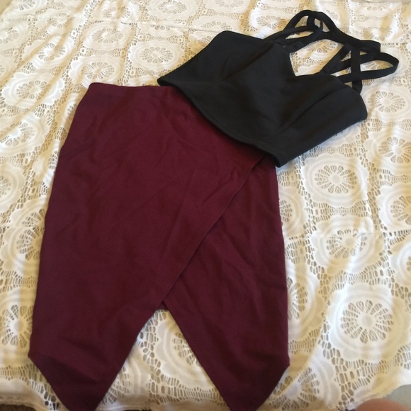 Caged short and skirt