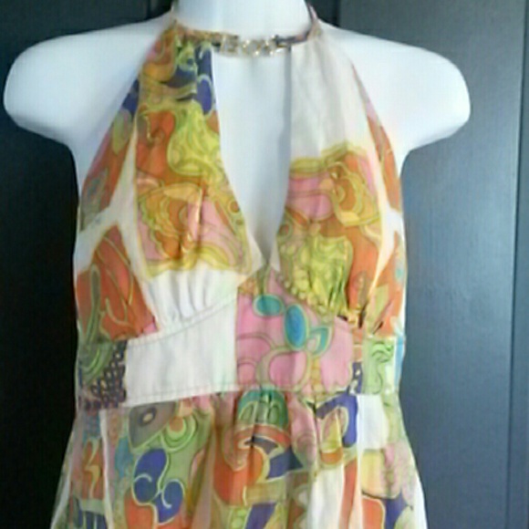 Fantastic Trina Turk mod halter top - Picture 2 of 4