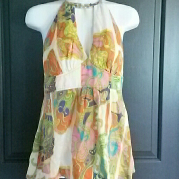 Fantastic Trina Turk mod halter top - Picture 3 of 4