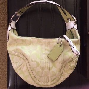 Beautiful Light Green Small Coach Bag