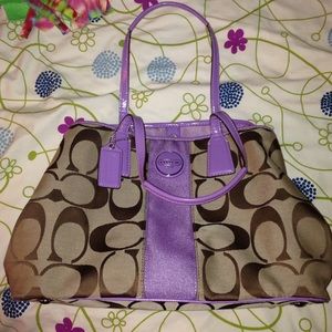 Purple Coach Purse