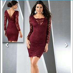 Long sleeve lace dress