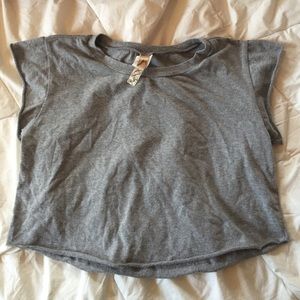 Grey Crop Top