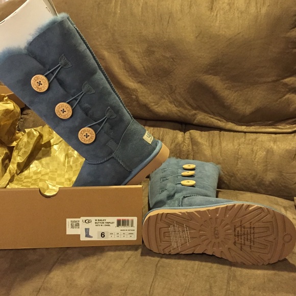 Ugg Tall Bailey Button Blue
