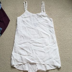 Forever21 White Daisy Tank Dress