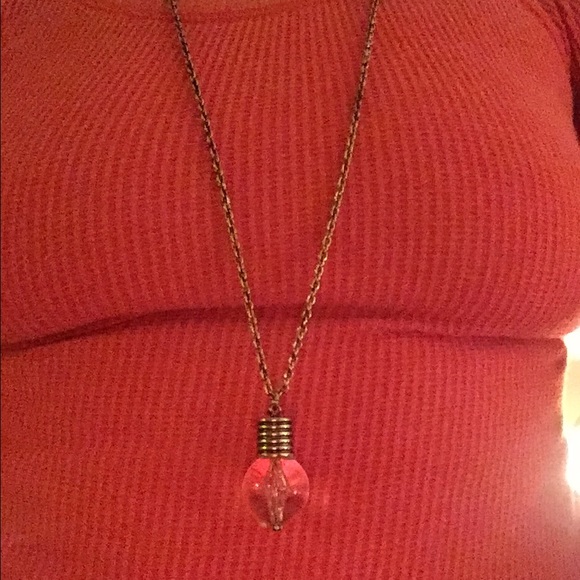 ModCloth Lightbulb pendant long necklace