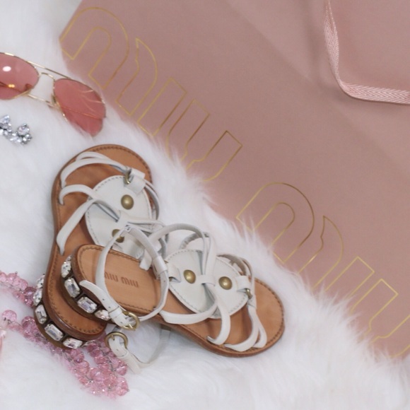 Miu Miu Shoes - SOLD Miu Miu Jewel Crystal Sandals