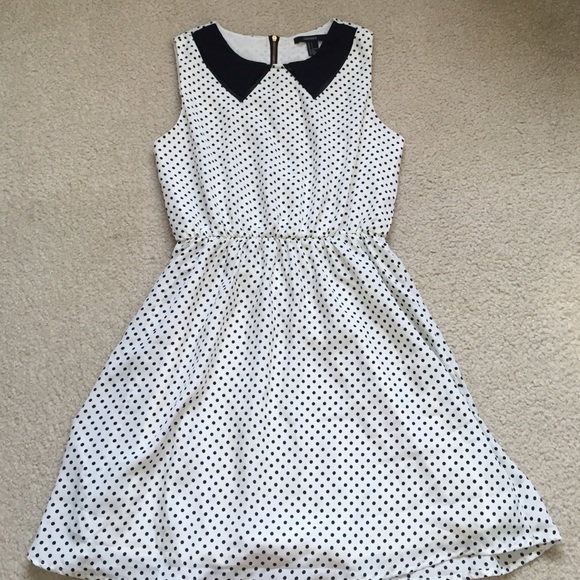 Forever21 Polka Dot Collar Dress