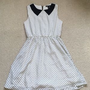 Forever21 Polka Dot Collar Dress