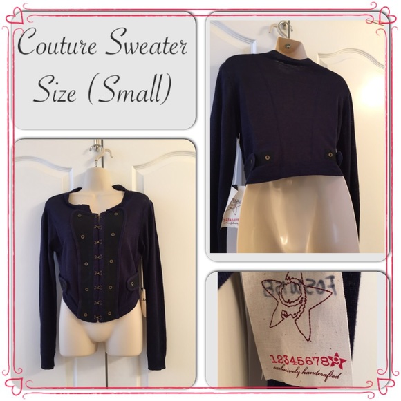 Couture Navy/Black Sweater