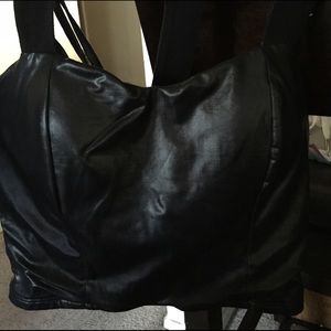 Leather Crop Top