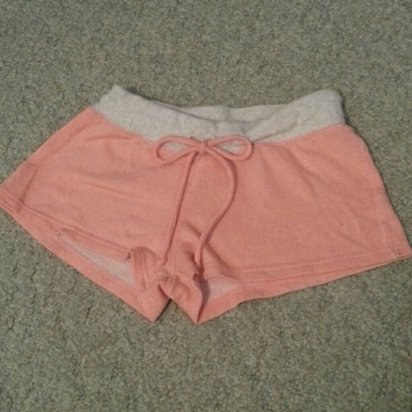 Peach lounging shorts