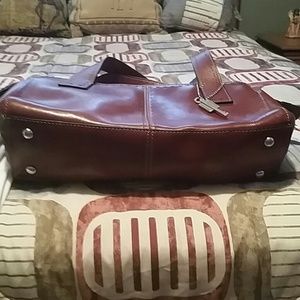 Fossil leather handbag