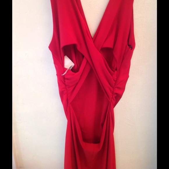 Dresses & Skirts - Sexy red open back dress