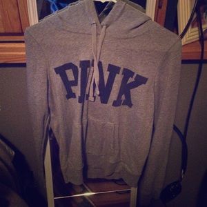 VS pink grey hoodie
