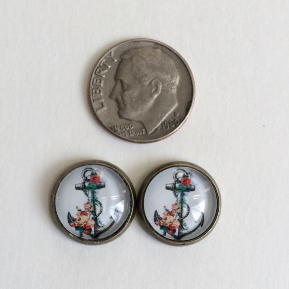 3 for 15🎀floral anchor earrings - Picture 2 of 4