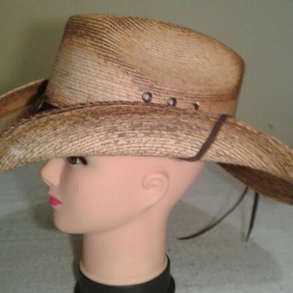 Palm leaf Cowboy Hat - Picture 2 of 4
