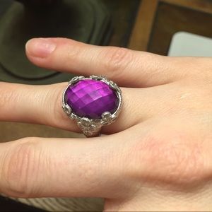 Judith ripka sterling flora diamonique & oval