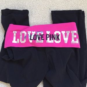 VS PINK Cropped Boot Yoga Pants