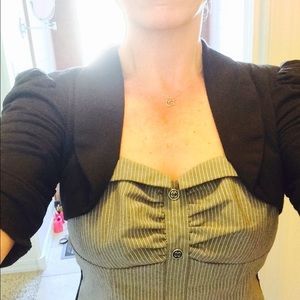 Black & grey fashion top