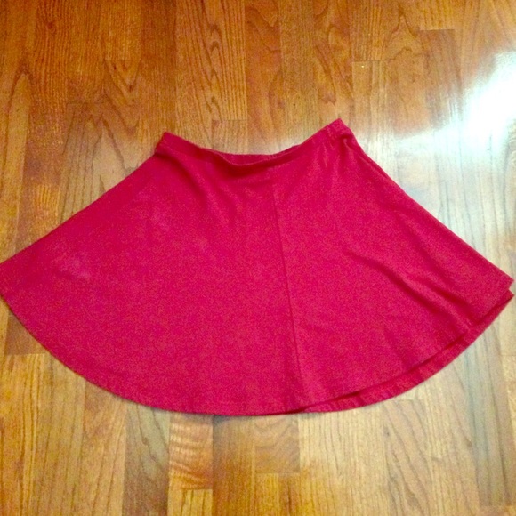 Burgundy Skater Skirt - Picture 1 of 2