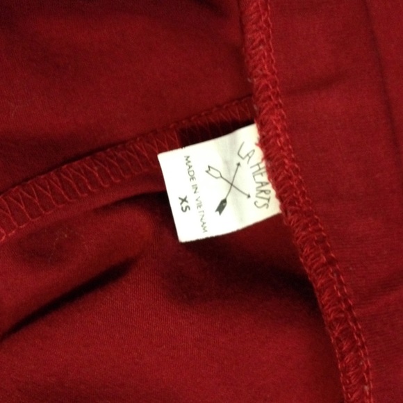 Burgundy Skater Skirt - Picture 2 of 2