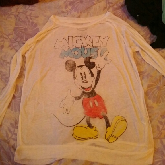 Mickey mouse 3/4 long sleeve shirt