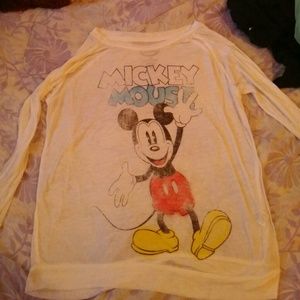 Mickey mouse 3/4 long sleeve shirt
