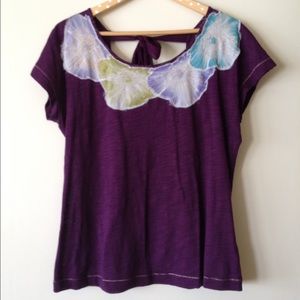 Anthropologie Glinting Hollyhock Tee