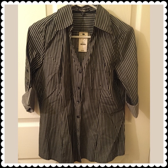 Express Button Down Top