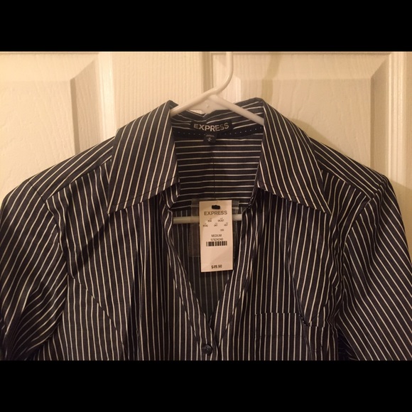 Express Button Down Top - Picture 2 of 3