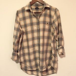 Club Monaco loose fit checkered shirt