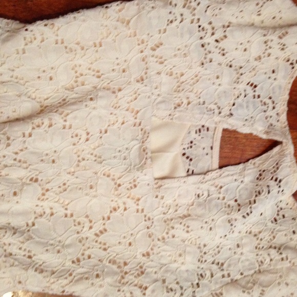 A cream crochet dress. - Picture 2 of 2