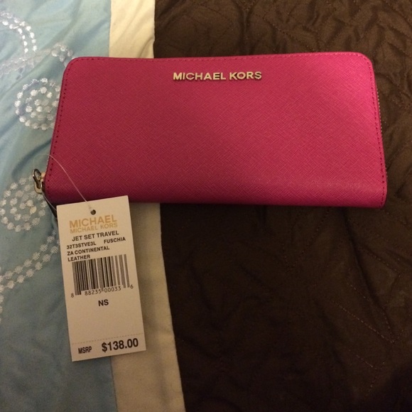 Authentic fuschia MK wallet