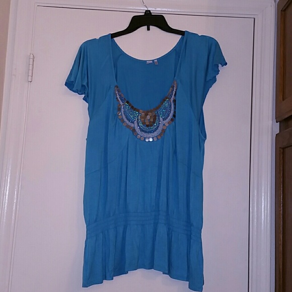 Turquoise shirt
