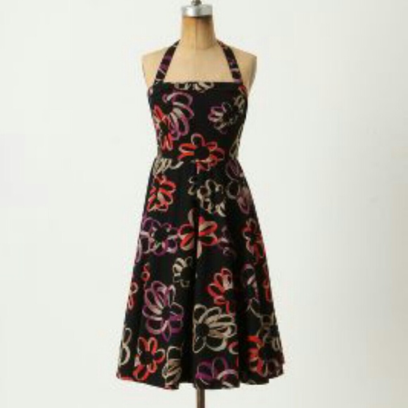 Martagon Sketch Halter Dress