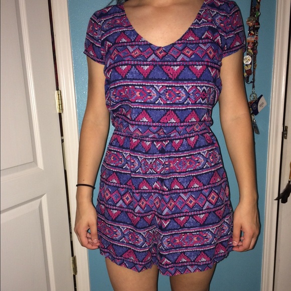 A Hollister romper with an open back!