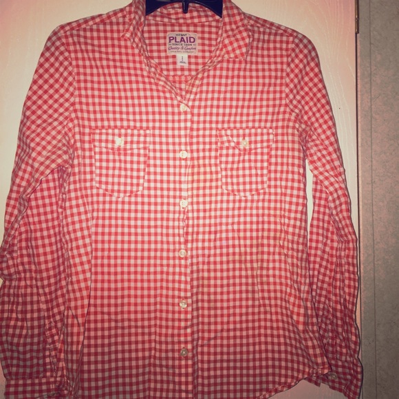 Old navy plaid Ls button up