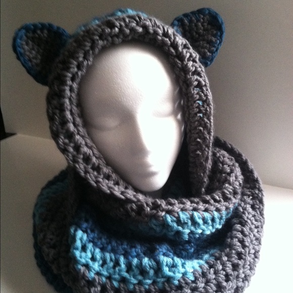 Homemade fox scarf.