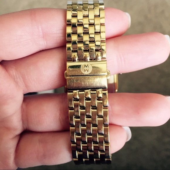 Michele Deco 16 Diamond Gold Watch - Picture 4 of 4