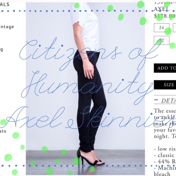 🆕Citizens of Humanity Avedon skinny in Axel 💎