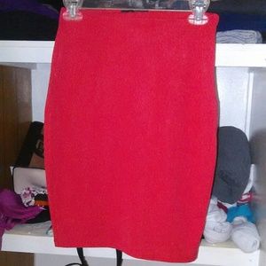 Knee long Tomato Skirt