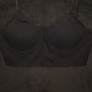 Black Foreign Exchange Bustier Bralette