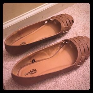 Brown flat shoes