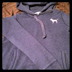 🌸 Navy blue Victoria's Secret hoodie size M