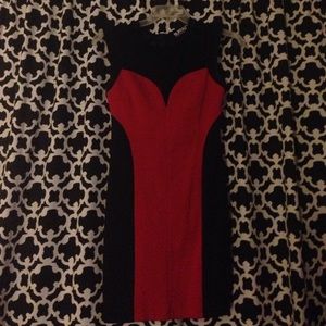 Red Cocktail Lace Dress (M)