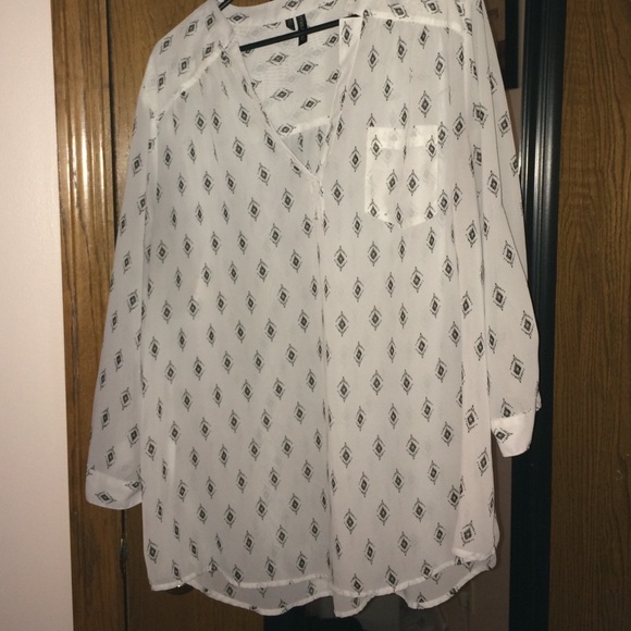 High low chiffon top