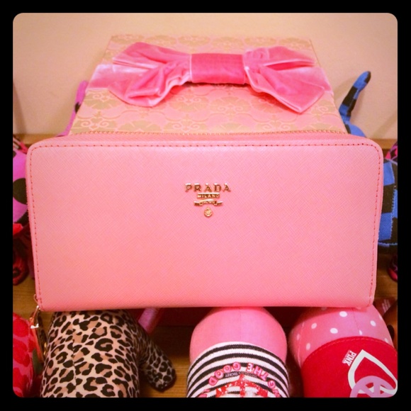 Prada Clutches & Wallets - Prada Pink Wallet