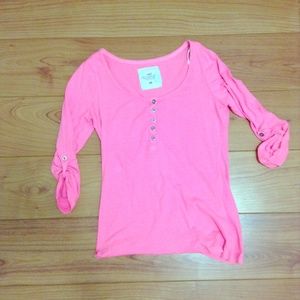 Pink 3/4 Sleeve Top H&M